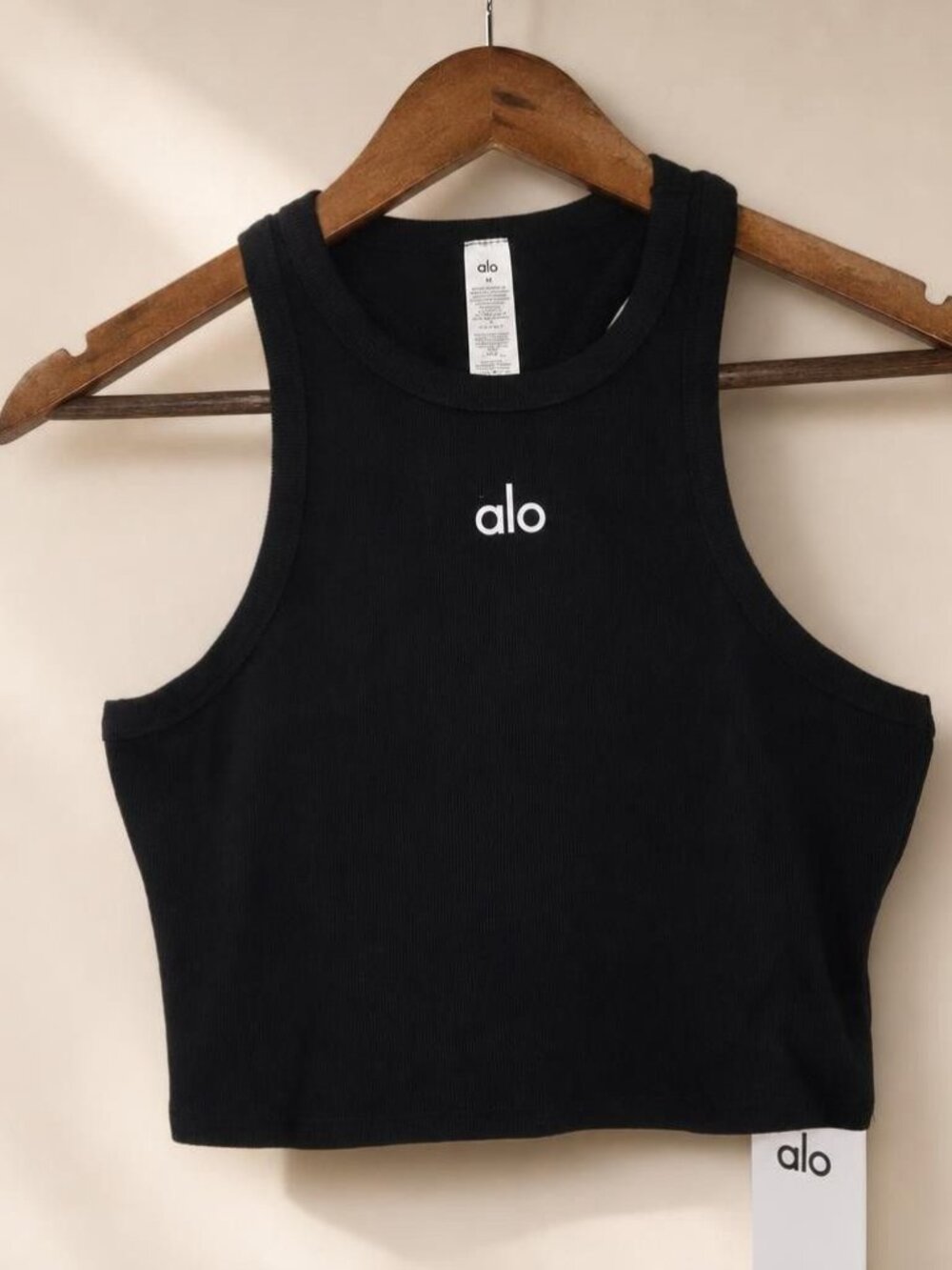 Alo Yoga Aspire Black Tank, M